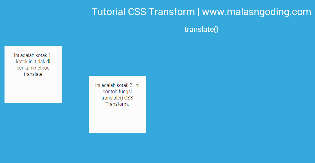Tutorial CSS3 Part 5 - Belajar CSS Transform