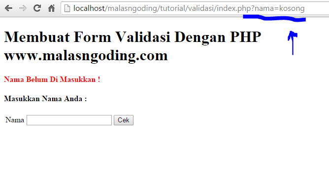 cara membuat form validation dengan php