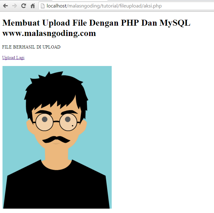membuat upload file dengan php dan mysql