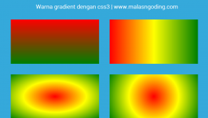 membuat warna gradient dengan css3