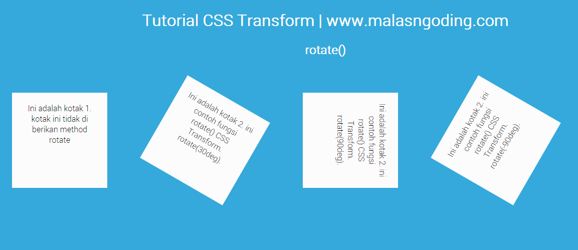 tutorial css3 transform