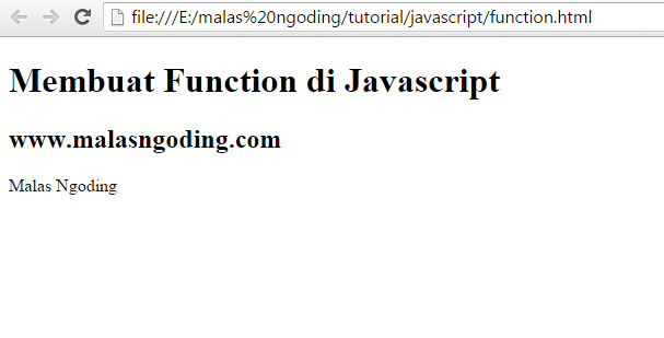 membuat function di javascript