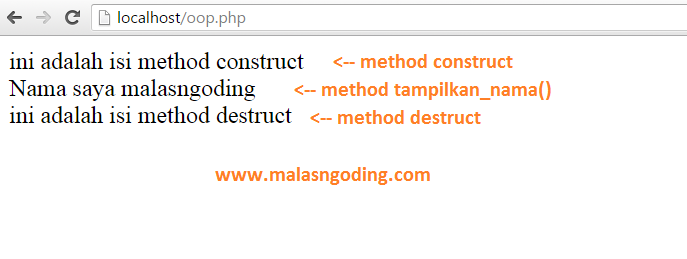 PHP OOP Pengenalan Construct Dan Destruct Pada OOP PHP