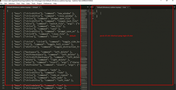 Tutorial Sublime Text Editor Part 7 : Key Bindings - Malas Ngoding