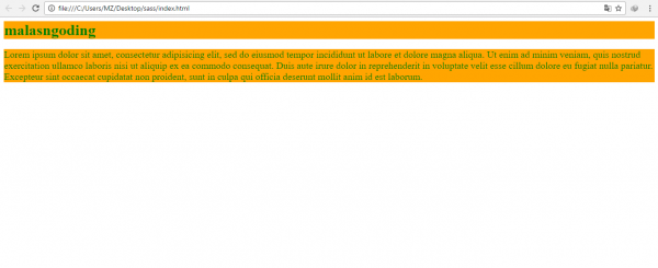 Tutorial SASS Part 2 : Syntax Dasar SASS dan SCSS - Malas Ngoding