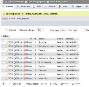 export data excel php