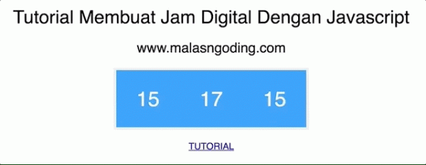 Cara Menampilkan Jam Di Website Menggunakan Javascript - Mobile Legends