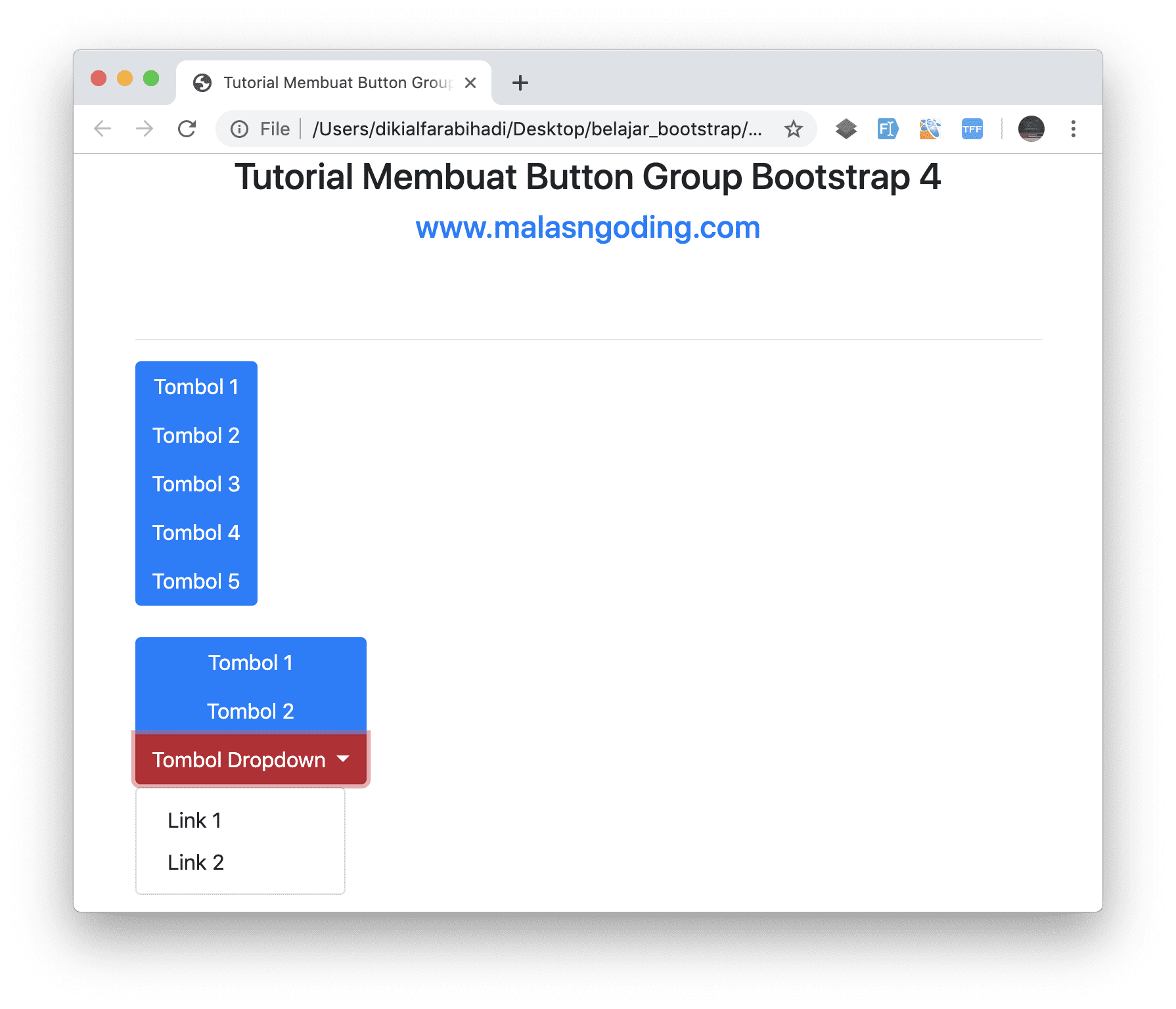 button group vertical bootstrap 4
