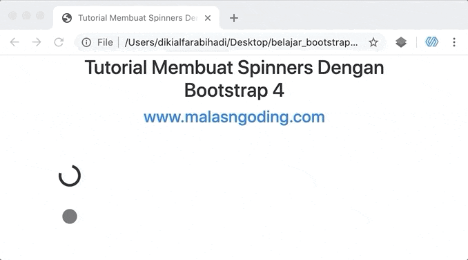 spinners bootstrap 4
