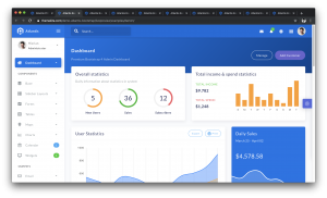 template dashboard atlantis