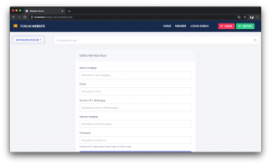 daftar akun member baru