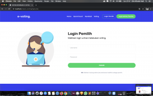 login pemilih e-voting