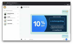 mengirim gambar dan file aplikasi chatting php mysqli ajax