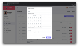 transaksi keuangan laravel