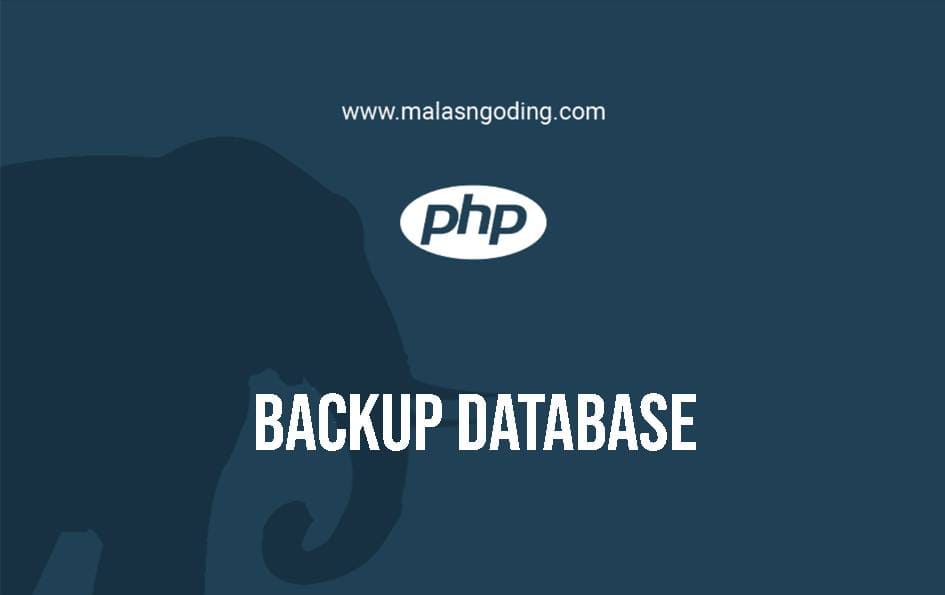 backup database dengan php